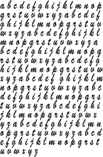 collection of  Alphabet Insert sheet