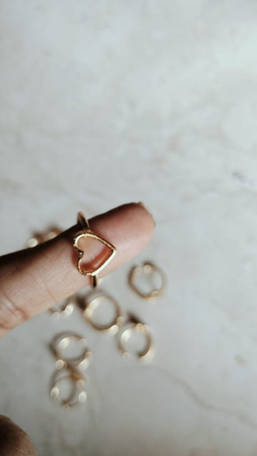 Open  Heart  shape  ring base for resin