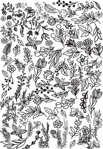 Botanical Line Art Insert sheet