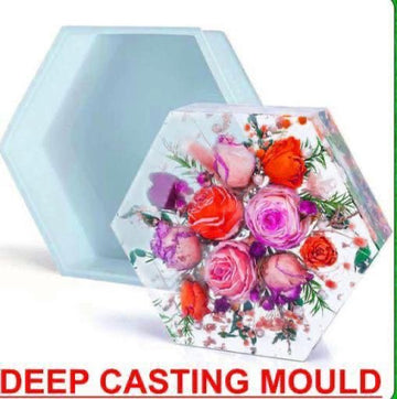 8 inch hexagon  deep casting mould