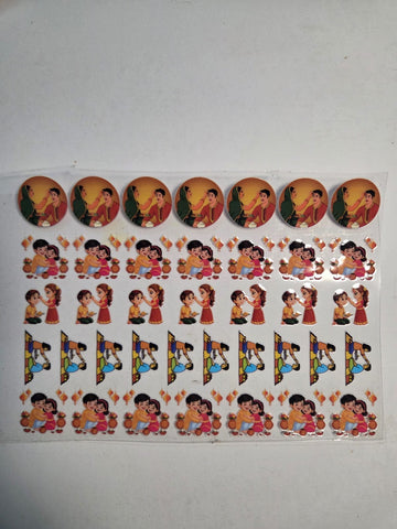 Uv Sticker Rakhi Design