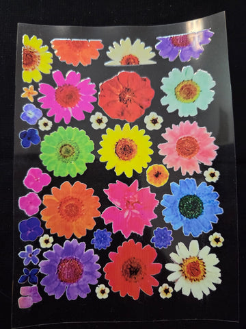 Uv Sticker Mix Daisy Flowers