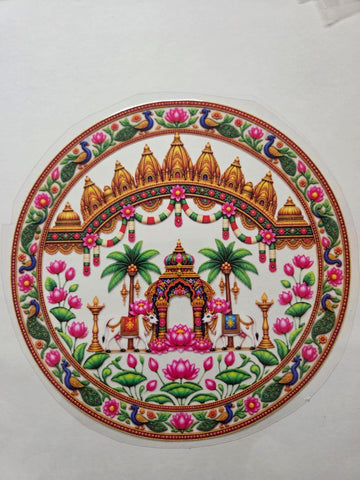 Uv Sticker Thali Design