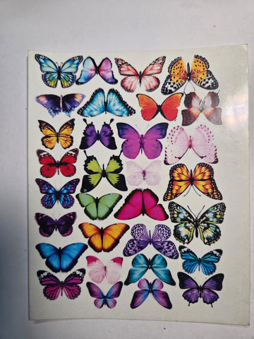Resin color sticker