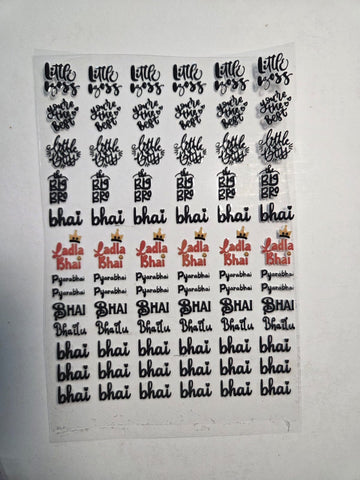 Uv Sticker Rakhi Design