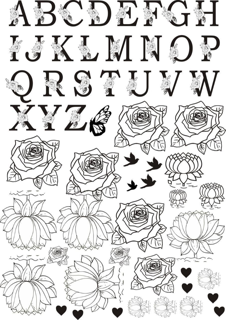 Alphabet Insert sheet