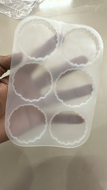 6 Cavity 2 Inch Agate Mould