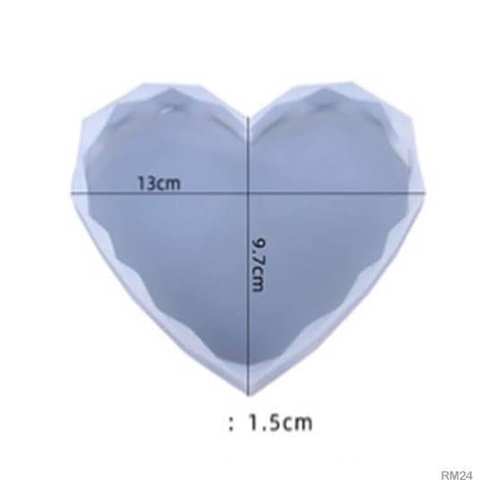 Diamond cut heart mould