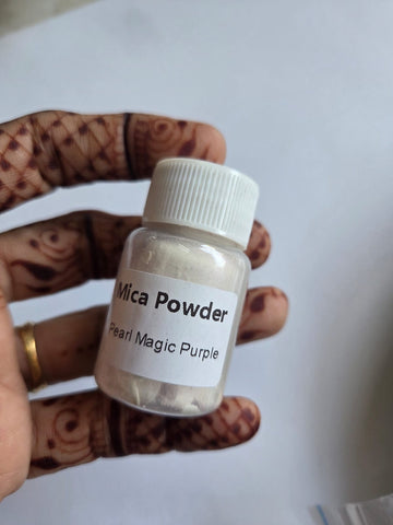 Dual shade purple white Pearl mica powder