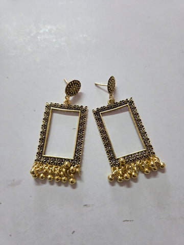 Resin Jhumka Base Golden