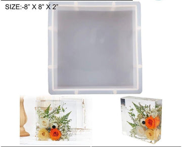 8 inch square deep casting mould