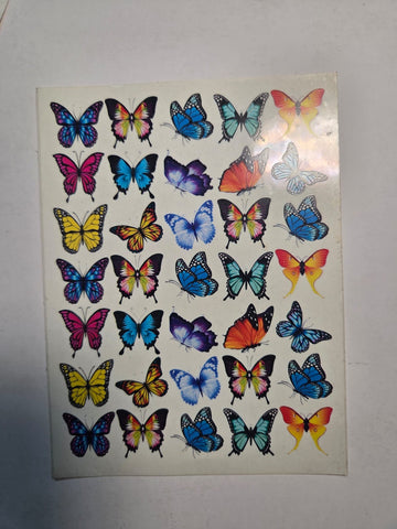 Resin color sticker