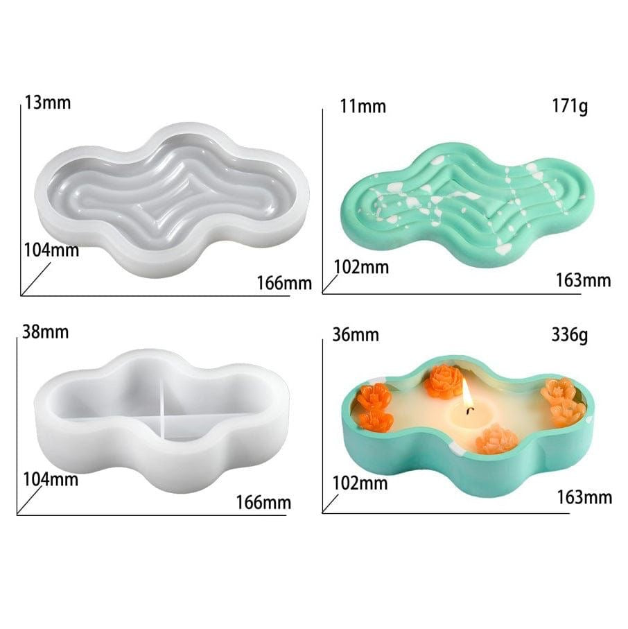 Striped bow pea storage box mould