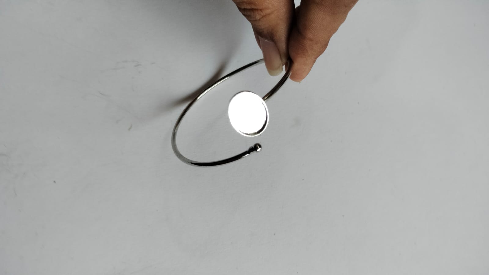 Kada Or Bracelet Base For Resin silver