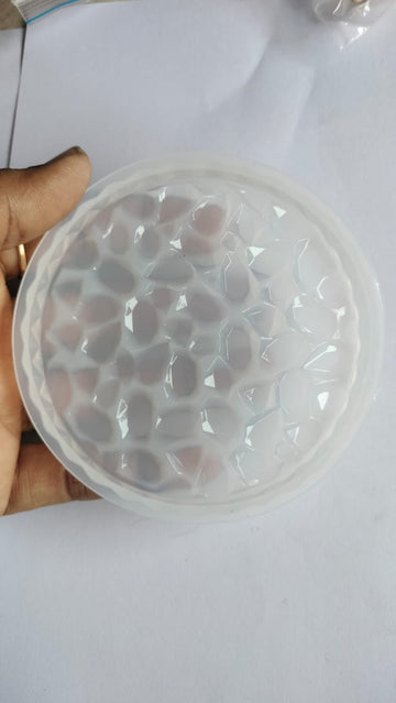 Round druzy coaster mould