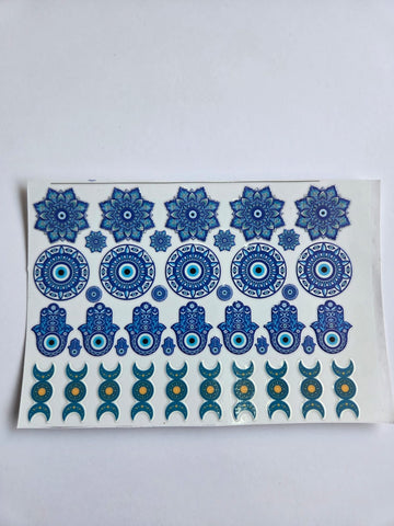 Uv Sticker evil eye Design