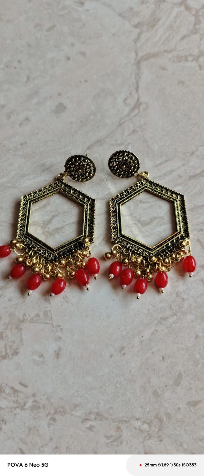 Beads jhumka for resin