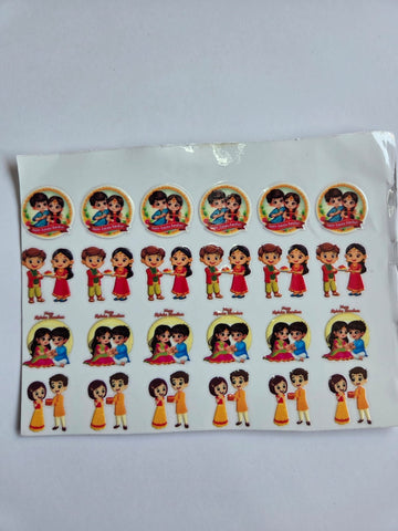 Uv Sticker Rakhi Design