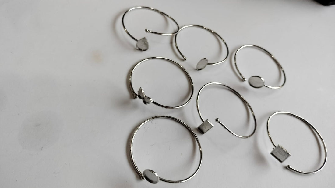 Kada Or Bracelet Base For Resin silver