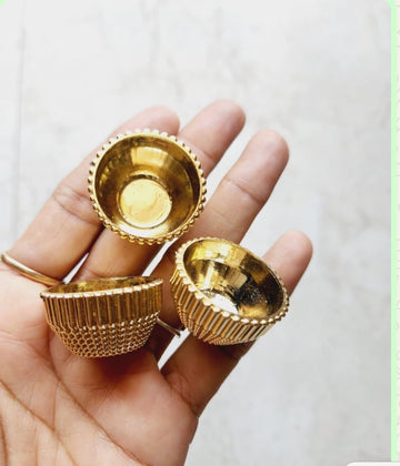 Golden Katori for Pooja plate