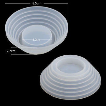 Round with step t-light mould