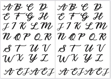 Decorative Font Insert sheet