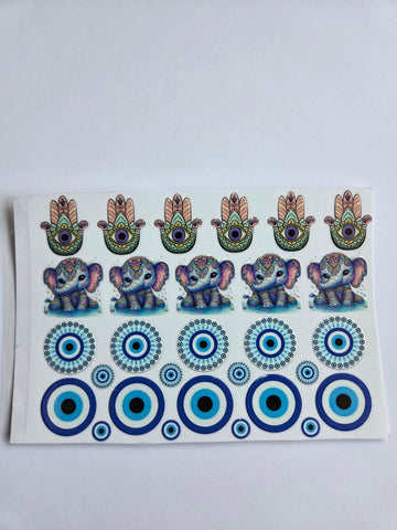 Uv Sticker evil eye Design