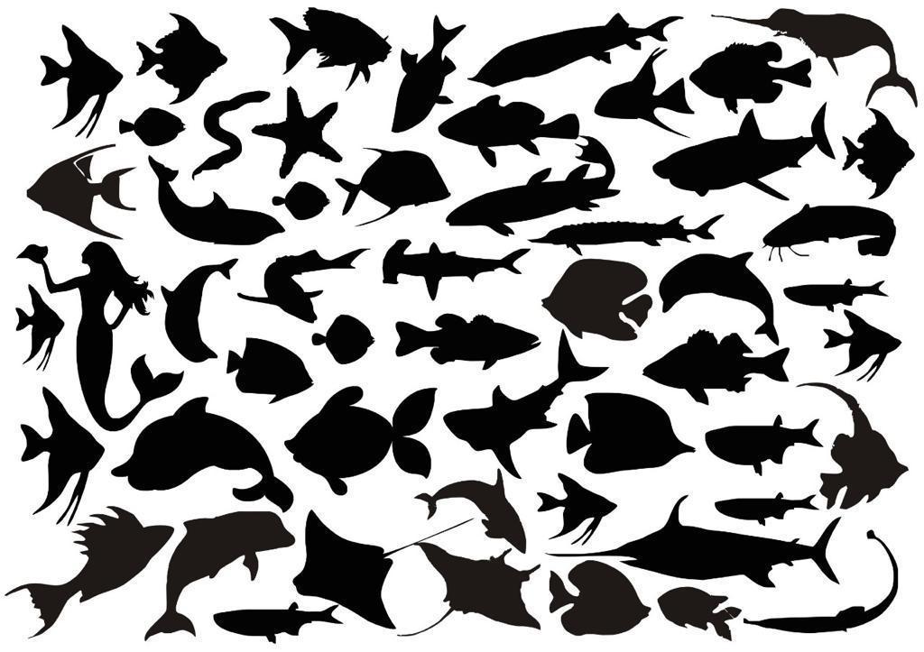Fish Silhouettes Insert sheet