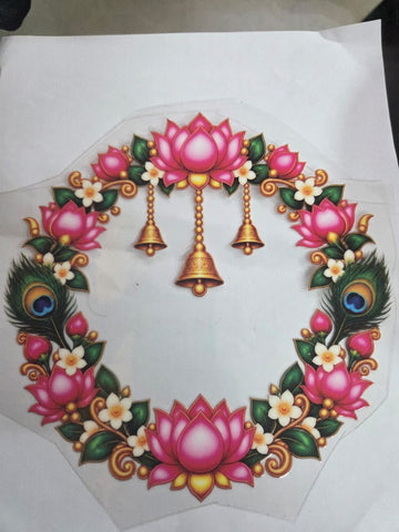 Uv Sticker Thali Design
