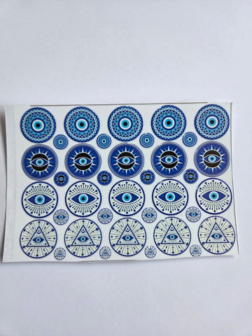 Uv Sticker evil eye Design
