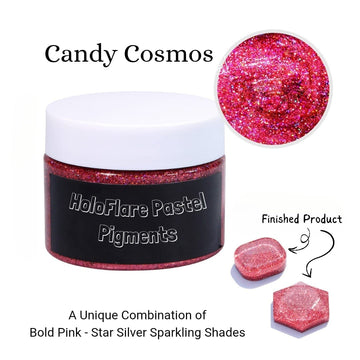 Bold Pink Holo Flare Pastel Pigment