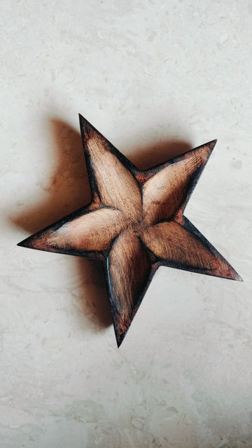 Flower Wood Bowl for Candle