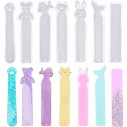7 pieces book mark mould set