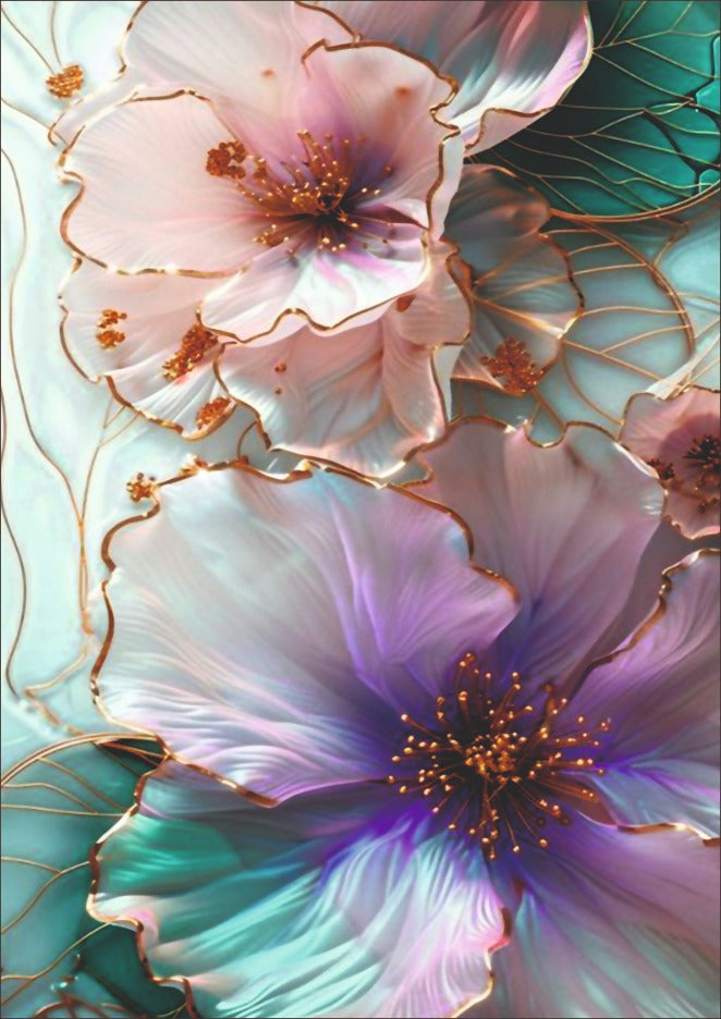 Rare Flowers Resin color sticker