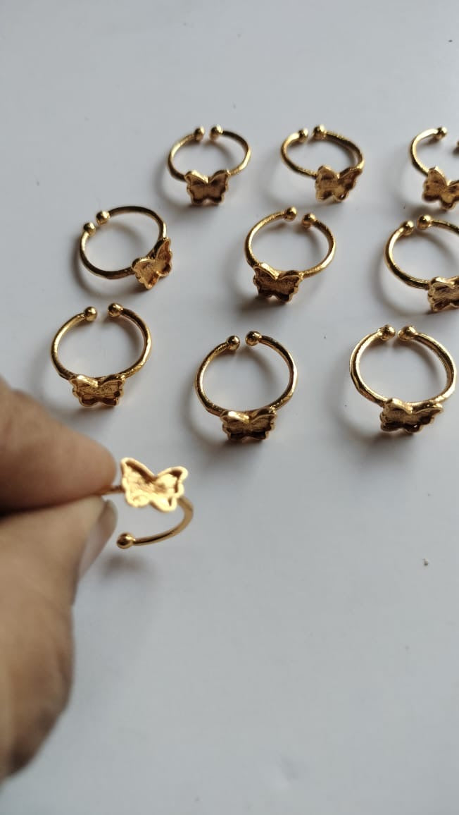 10 Pieces Butterfly Ring Base