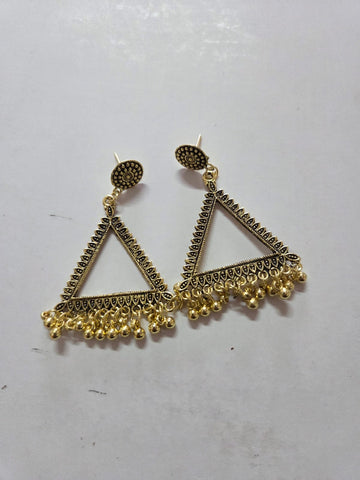 Resin Jhumka Base Golden