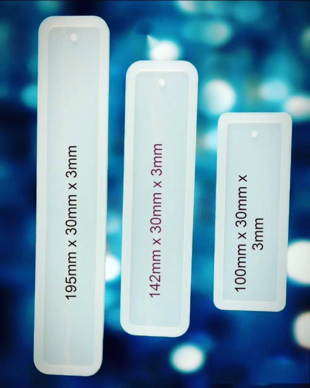 3 pieces book mark mould set