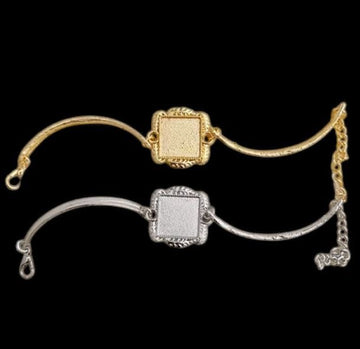 Bracelet base for resin