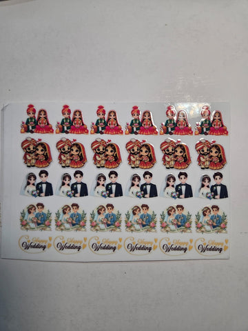 Uv Sticker Dulha Dulhan Design