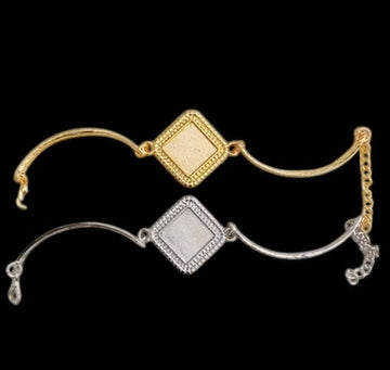 Bracelet base for resin