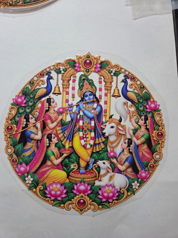 Uv Sticker Thali Design