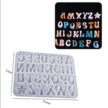 Funky alphabet mould