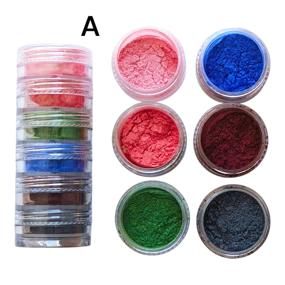 6 in 1 pearl mica set