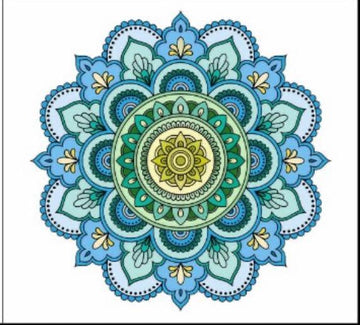 Mandala design color sticker