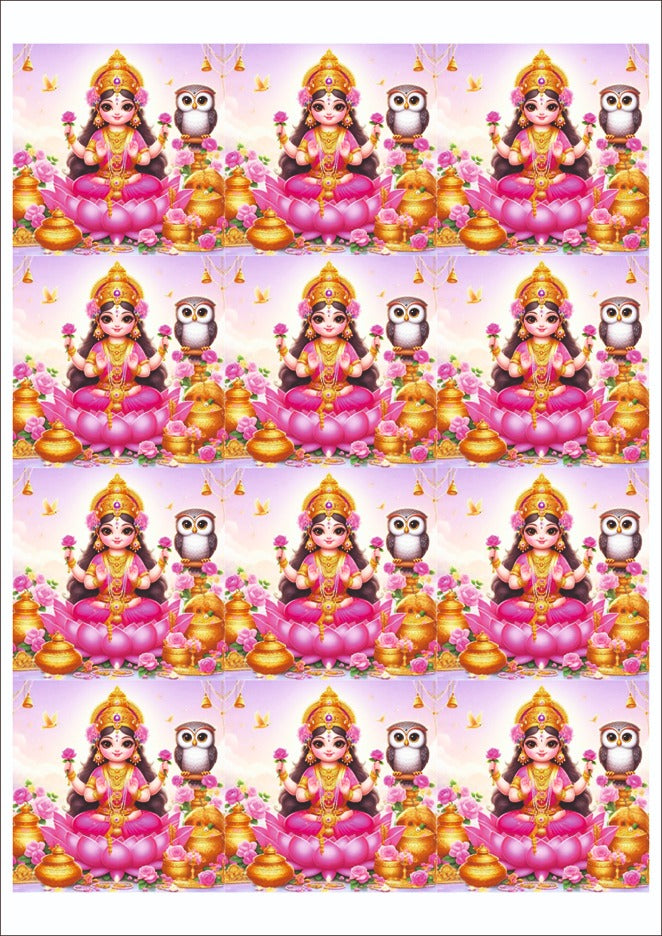 Laxmi Mata Resin color sticker
