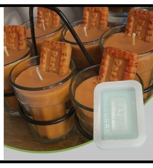Parle-G Biscuit Candle Mould - Mithai Mould