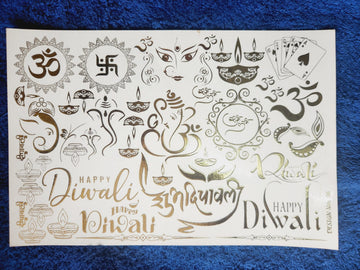 All Diwali collection Golden Embossed Stickers