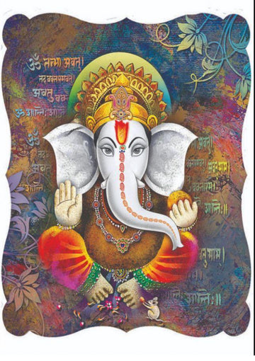Resin Color Stickers - Vibrant Ganesha