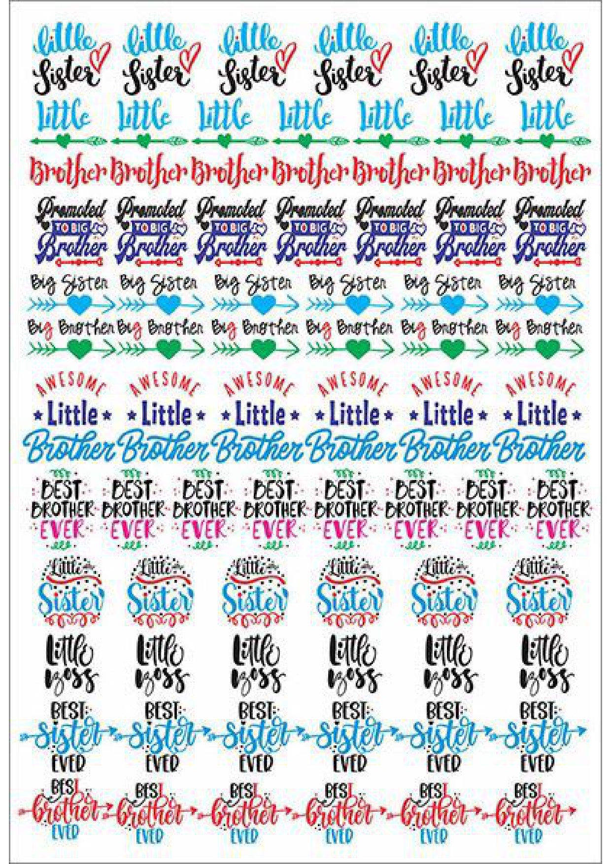 Resin Color Stickers - Rakhi design Sheet