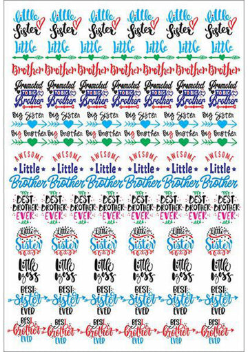 Resin Color Stickers - Rakhi design Sheet